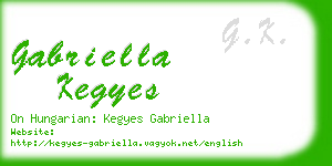 gabriella kegyes business card